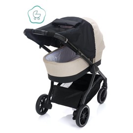 Fillikid Sun Protection Exclusive, Universal, Suitable for Buggies and Pushchairs – Awning Pushchair with UV Protection 50+ and Waterproof, Awning with Viewing Window