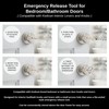 Bedroom/Bathroom Door Steel Emergency Release Tool Compatible with Kwikset Interior