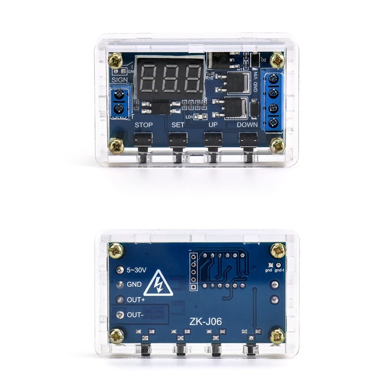 QWORK Timer Relay Delay DC 5 V - 30 V,