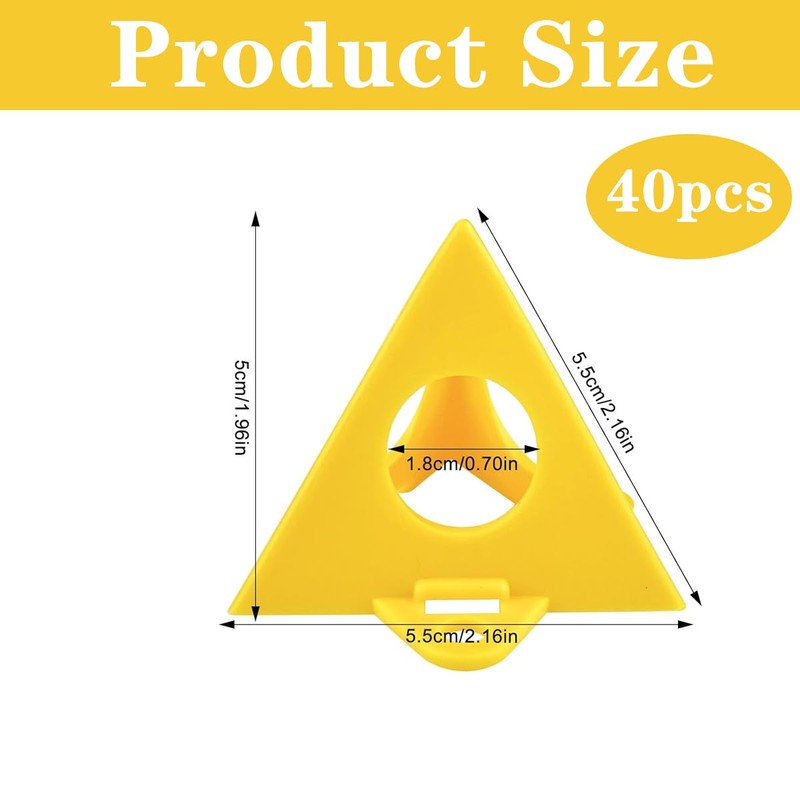 Pack of 40 Painters Pyramid Stands, Plastic Cone Painting Stands,