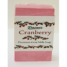 Paine's CRANBERRY Premium Goat Milk Soap 4.5 oz bar fresh Maine made all natural