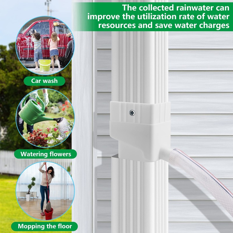 Rainwater Collection System-Rainwater Collection Diverter Connector System-Raindrop Rainwater Colander Kit