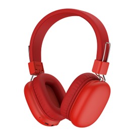 awatrue Kids Headphones Wireless, 50H Playtime, Safe Volume 85/94dBA, Foldable & Stereo Sound, Bluetooth 5.4 Over Ear Kids Bluetooth Headphones for Girls/Boys/Teens/School, Red