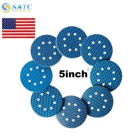 50Pcs Diamond Shape 5" Sanding Discs Hook Loop Sander Orbitial Sandpaper 60 - 600 Gritmaterial: Aluminum Oxide, grit: 120, size: 125mm