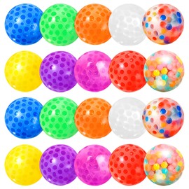 Pack of 20 Party Bags Children's Birthday Squishy Stress Ball, Soft Squishy Stress Balls, Relaxation for Children and Adults, Anti-Stress Balls Children's Birthday Party Favours, Random Colours