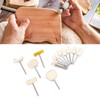 50Pcs Wool Felt Mandrel Mounted Grinding Polishing Wheel Buffing Wheel