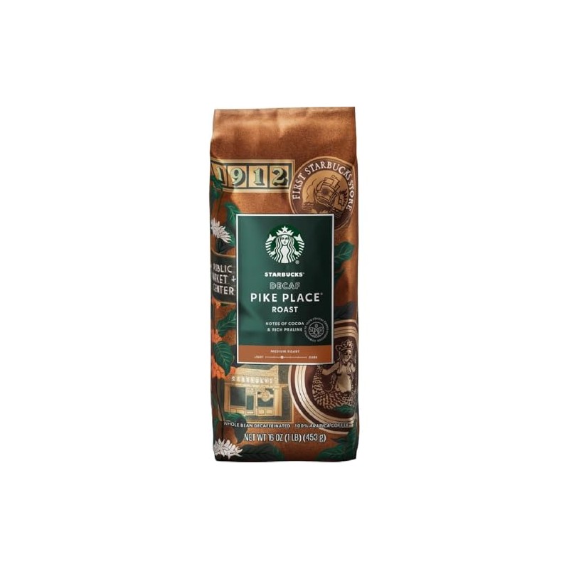 Starbucks Pike Place Decaf Whole Bean Coffee