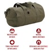 Rothco Canvas Shoulder Duffle Bag Duffel Gym Bag for Men