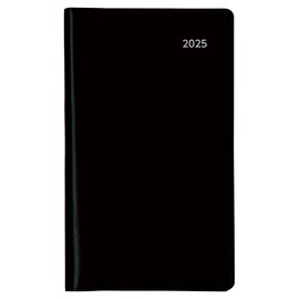 Daigo E8308 2025 Planner, Appointment, Monthly, Horizontal Black, Begins December 2024