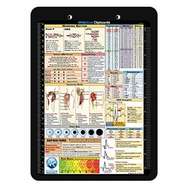 Flat Plastic Nursing Clipboard - Black