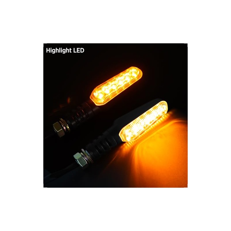 evermotor LED Indicator Motorcycle, 12 V 2.4 W, Pack of