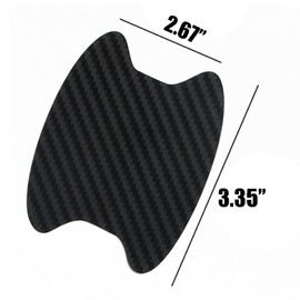 16 Pcs Car Door Handle Cup Protector Sticker, Anti Scratch Car Door Handle Guard Film for Most Cars (Black)