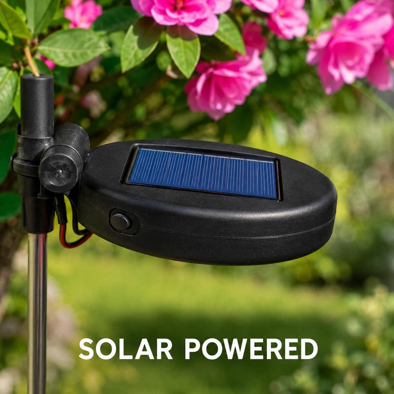 2-Pack Solar Azalea Flower Garden Lights, IP65 Waterproof Outdoor Decorative