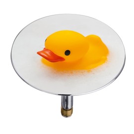 Wenko 21838100 Bathtub Drain Plug Pluggy XXL Relax, Plug Fits All Conventional Drains