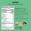 Theo Chocolate Mint Organic Dark Chocolate Bar, 70% Cacao, 12