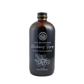Manifest Wellness Elderberry Syrup-Made with Organic Ingredients, No Refined Sugars or Preservatives-Sweetened with Raw Florida Wildflower Honey-Daily Immune Support-16 FL OZ