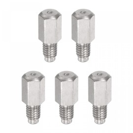 uxcell Brass Straight Grease Fitting M3 x 0.5mm Thread Hydraulic Grease Fitting Accessories, 5Pcs