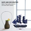 VOSAREA 24 cm Sailing Boat Model Wooden Sailing Ship Model