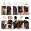 Set 65 Pcs Pinzas Para El Cabello Y Elásticos Pelo