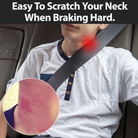 Sicherheitsgurtversteller Metall Auto Sicherheitsgurt Clip Auto Gurtversteller für Nacken und Schultern Entspannen Schwarz 2 Stück