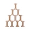 10 Pcs Unfinished Wooden Spools, Empty Thread Spools for Thread