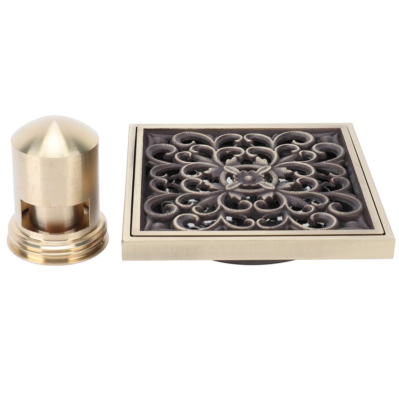 Floor Drain Antique Copper Shower Drain Kit for Home Hotel