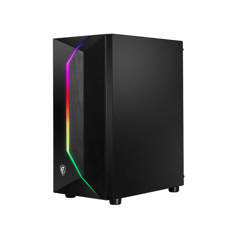 MSI Mid-Tower PC Gaming Case – Tempered Glass Side Panel