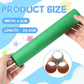 Henoyso 36 Pcs 1.77" x 10" Cardboard Tubes for Crafts Easter Cardboard Paper Thick Craft Rolls Tubes Paper Tubes Empty Toilet Paper Roll for Craft DIY Art Classroom Teacher Supplies(Bright Color)