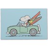 Peanuts Snoopy and Surfboards in Car Gallery Wrapped Canvas Wall