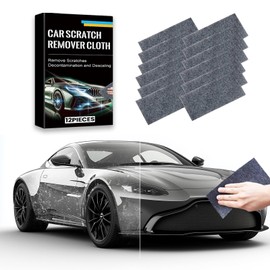 ZukZythepsor 12 Pack Nano Sparkle Cloths for Car Scratch Removal - Repair Scratches, Swirls, Water Spots & Restore Paint Color Safely