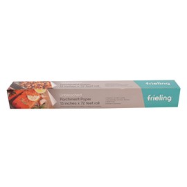Frieling Unbleached Parchment Paper, Reusable Double-Sided Non-Stick Silicone Coating, Endless Sheet on Roll, 78 Sq Ft., 13-Inch x 72 ft. for Baking, Air Frying, Steaming Packaging …