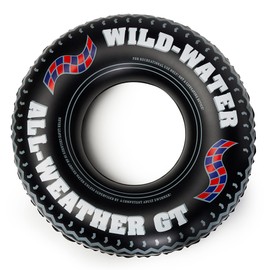 Swimline Monster Tire Pool Ring – Inflatable Lounge Float with Fun Design for Adults & Teens – Durable Vinyl Ring for Pool, Lake, or Beach – Easy to Inflate and Store