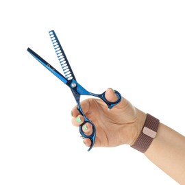 Mikki Doodle, Dog, Puppy Chunker Scissors, Sharp & Durable Semi-Convex Blade, Blunted Safety Tips, Adjustable Tension Screw for Control and Precision, 17.8 cm (7 Inches)