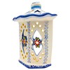 Generic Portuguese Pottery Hand Painted Alcobaça Ceramic Wall Lantern (Large)