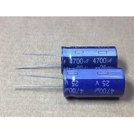 New 2PCS 4700uf 25v 25v4700uf 16 * 31mm 16X31mm 105° Radial Electrolytic Capacitor