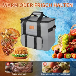 Misssugar5 Kühltasche Isolierte Lunchtasche, Tragbare Cooler Bag, Thermotasche für Essen, doppellagig für Arbeit