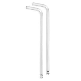 sourcing map 2pcs Ball End Hex Key Wrench 6mm CR-V Steel L-Shape Hexagon Metric Wrenches Repairing Tool for Home DIY Bike Motorcycle Repair