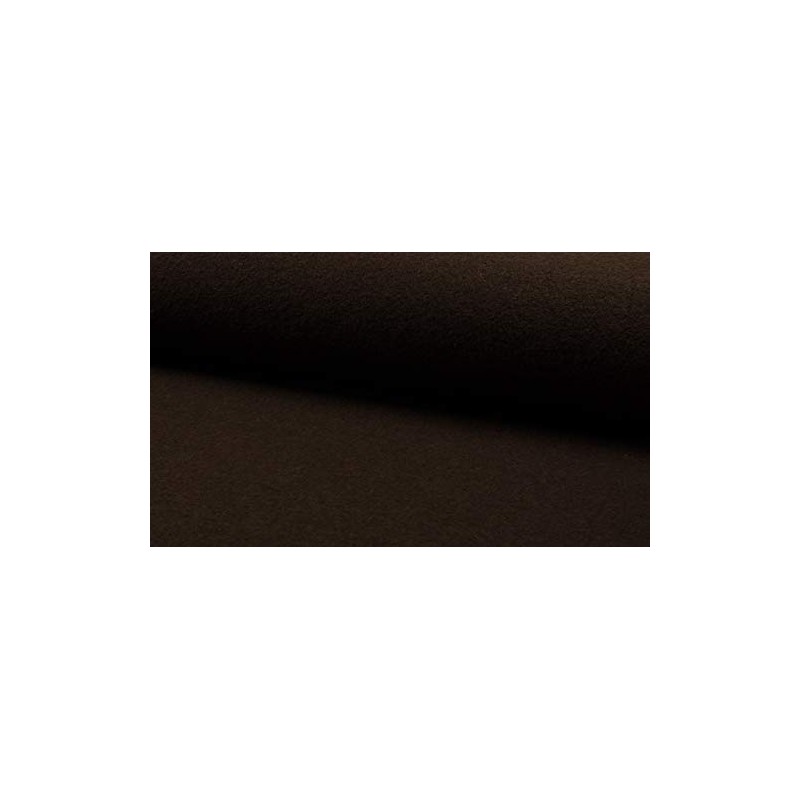 Luxury 100% Boiled Wool Fabric - Brown