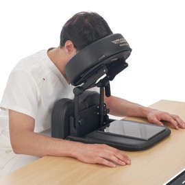 Master Massage Multi-Function Desktop & Home Mattress Massage Kit – Table & Desk Top & Sleeping Mattress Face Pillow Cradle Support –Foldable Adjustable Head Rest, Eye Surgery Recovery (Black)