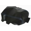 Kar Designers w/Blue Stitch Real Leather Center Console Lid Cover