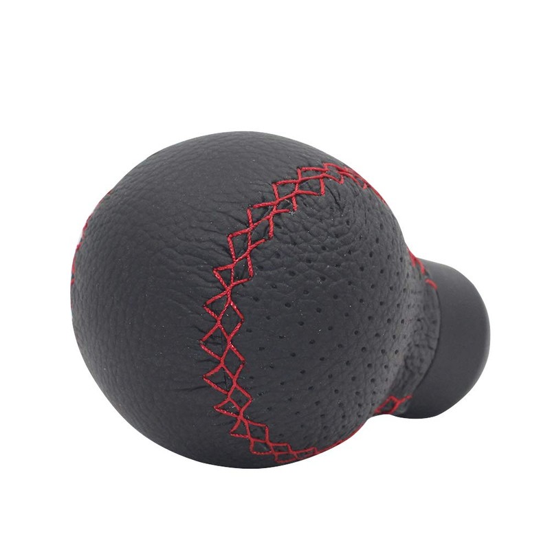 Sakali Leather Round Ball Car Gear Stick Shift Shifter Knob