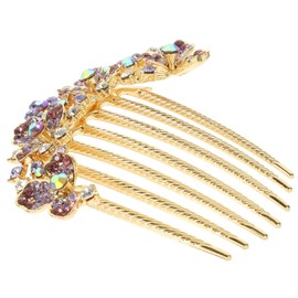 Beavorty Rhinestone Hair Comb Accessory for Brides and Bridesmaids Elegant Hair for Weddings Parties and Special Occasions Versatile Side Comb for Formal and Casual Wear