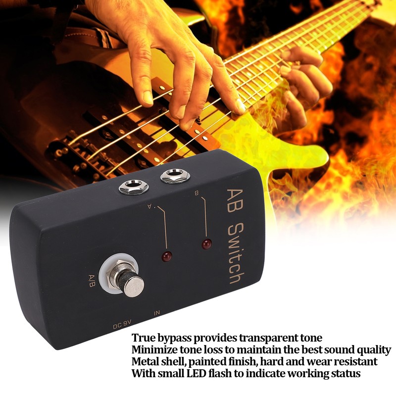 AB Switch Effect Line Selection Pedal Monoblock Electric Guitar Effector