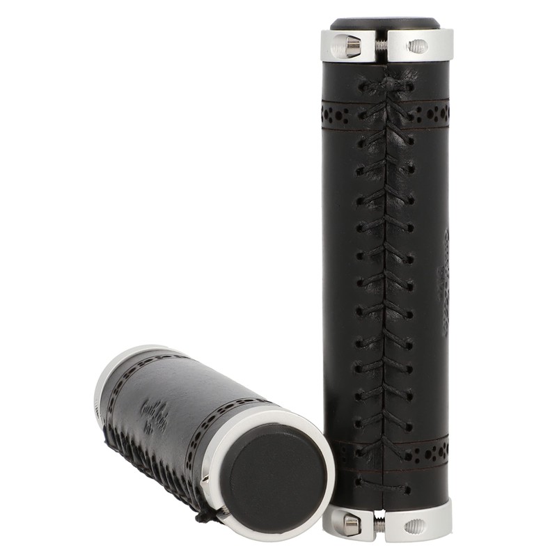 Gusti Sonny C. Genuine Leather Handlebar Grip Bicycle Grip Black