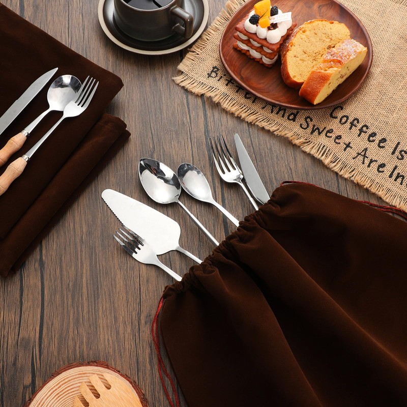 Ferraycle 6 Pcs Silver Storage Bags Anti Tarnish Storage Bag