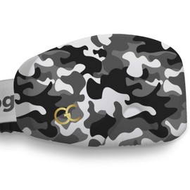 GogglesCover Premium Protective ski and snowboard goggles cover, grey camo design
