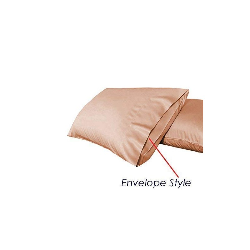 Gyulin Silky Soft Satin Soild Envelope Style V Shaped/Tri/Boomerang Pillow