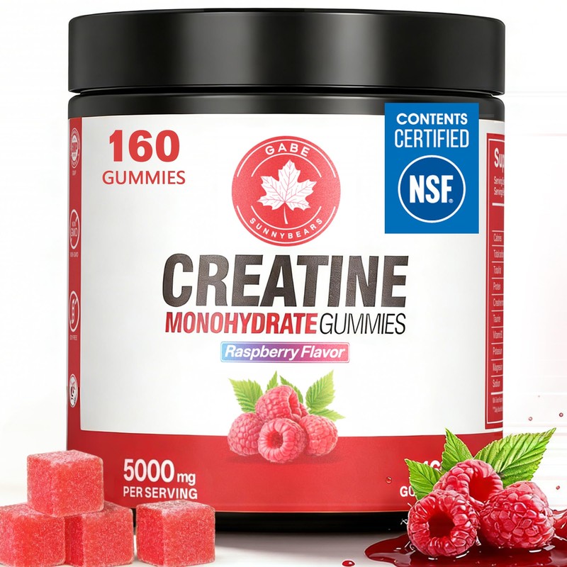 Creatine Gummies, (160 Count) NSF Certified, 5000mg Creatine Monohydrate per