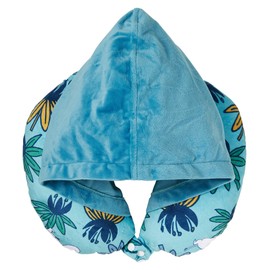 Marushin Hooded Neck Pillow, Moomin Pillow, Beaded, Reversible, Stuffed Toy, 1445020300, Beads: H11.8 x W6.3 inches (30 x 16 cm), Neck Pillow: 13.8 x 13.0 inches (35 x 33 cm)