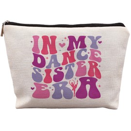 uinwk Dance Sister Gifts Makeup Bag, Women's Cosmetic Storage, Travel & Daily Use, Rectangular Makeup Bag